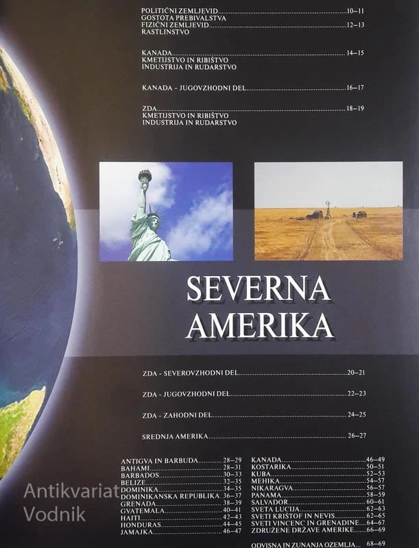 GEOGRAFSKI ATLAS AMERIKE, AVSTRALIJE IN OCEANIJE, Ivan Bertić