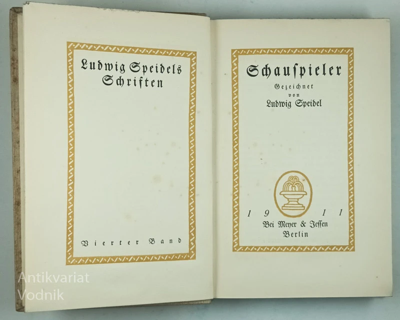 SCHAUSPIELER, Ludwig Speidel