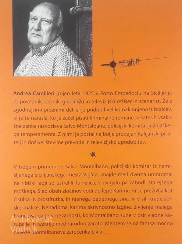 TAT MALIC; TRETJI PRIMER KOMISARJA MONTALBANA, Andrea Camilleri