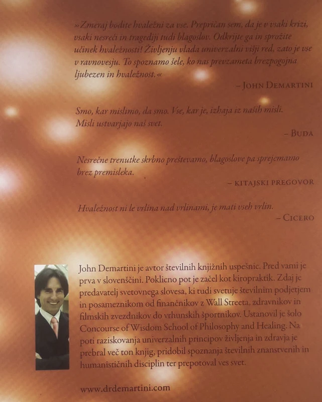 UČINEK HVALEŽNOSTI, John Demartini in Natalya Androsova