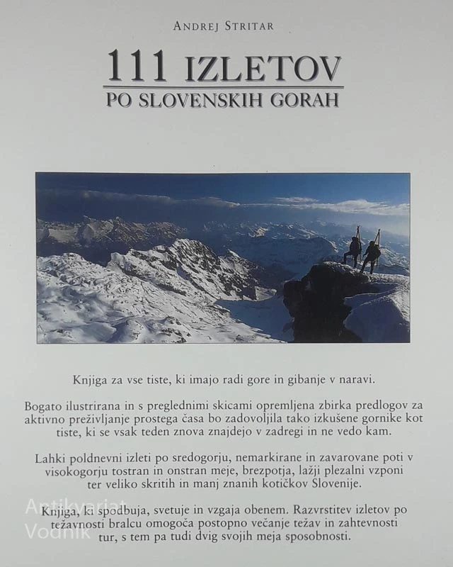 111 IZLETOV PO SLOVENSKIH GORAH, Andrej Stritar