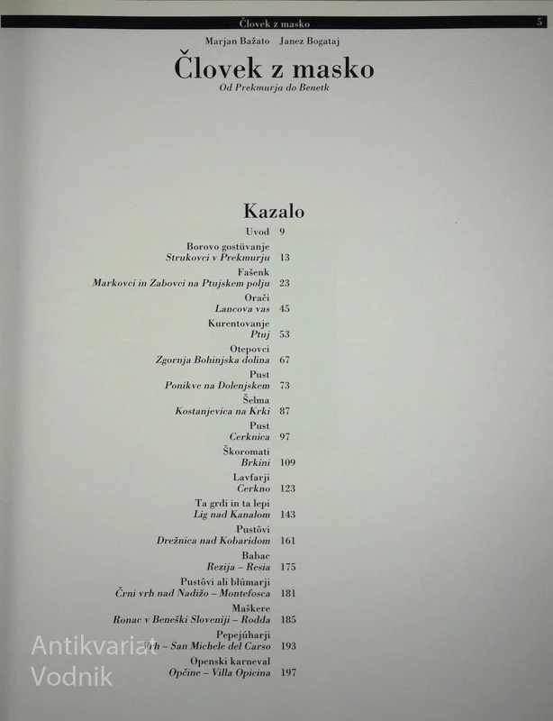 ČLOVEK Z MASKO: OD PREKMURJA DO BENETK, J. Bigataj & M. Bažato