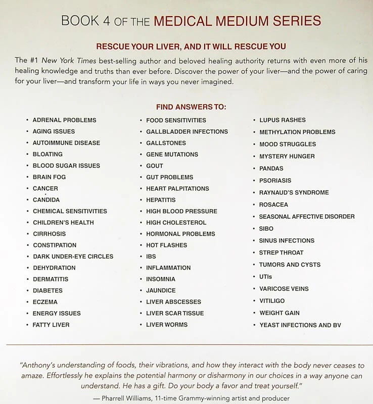 MEDICAL MEDIUM; LIVER RESCUE, Anthony William