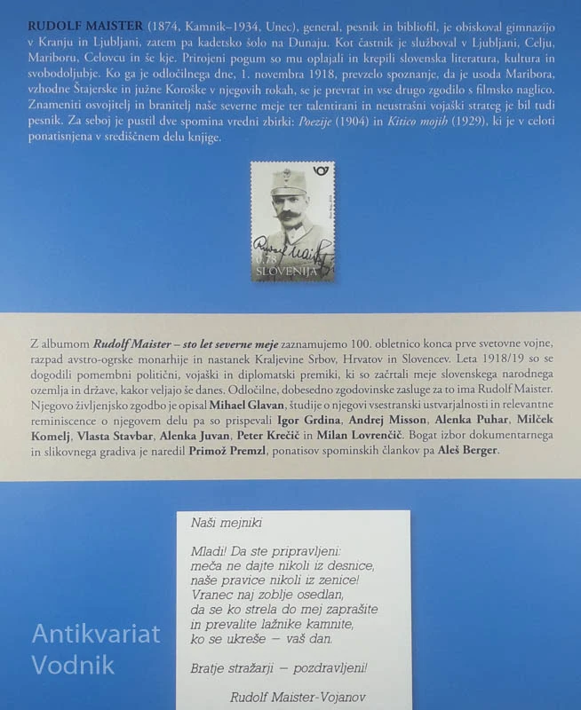 STO LET SEVERNE MEJE, Rudolf Maister