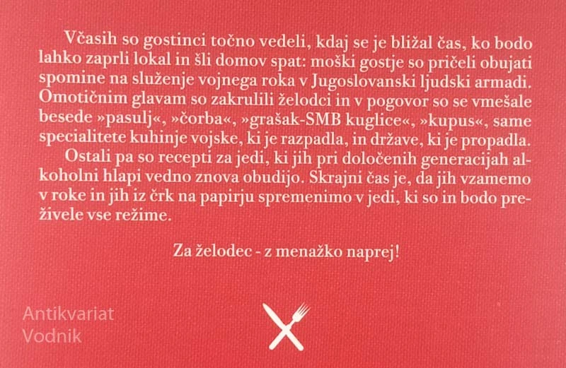 RECEPTURE ZA PRIPREMANJE JELA U JUGOSLOVENSKOJ NARODNOJ ARMIJI, več avtorjev
