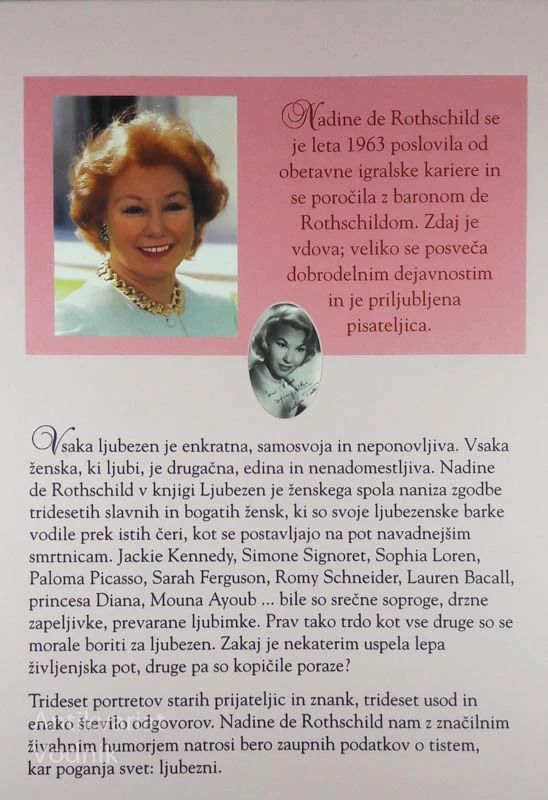 LJUBEZEN JE ŽENSKEGA SPOLA, Nadine de Rothschild