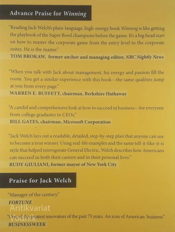 WINNING, Jack Welch in Suzy Welch