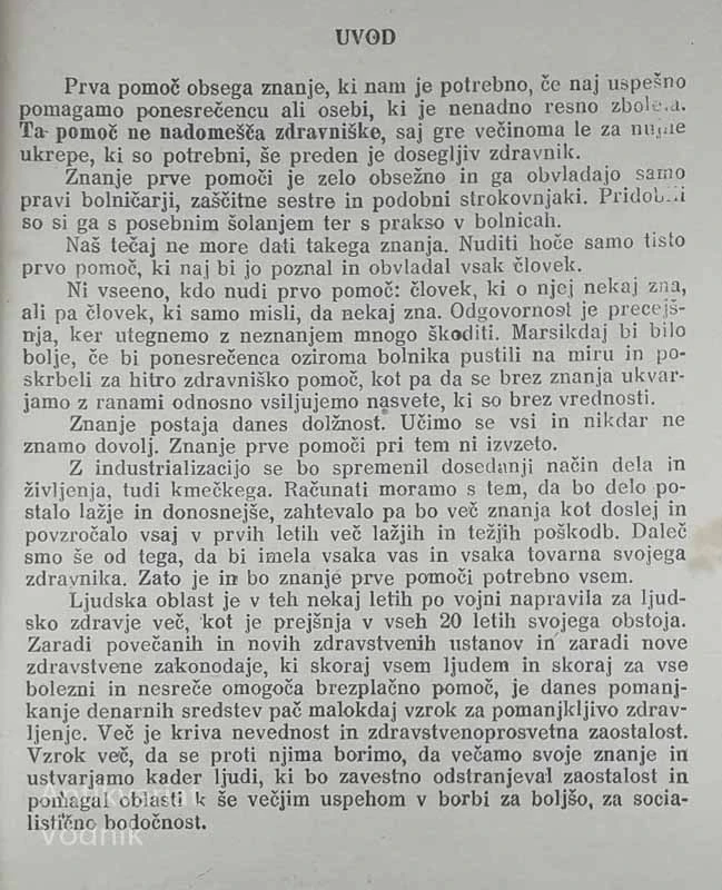 NAVODILO ZA ZDRAVO ŽIVLJENJE IN PRVO POMOČ, dr. Tone Ravnikar