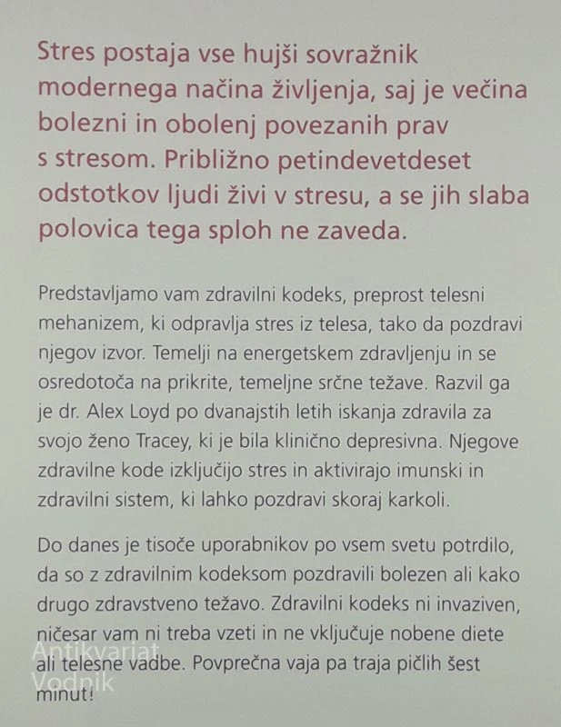 ZDRAVILNI KODEKS, dr. Ben Johnson