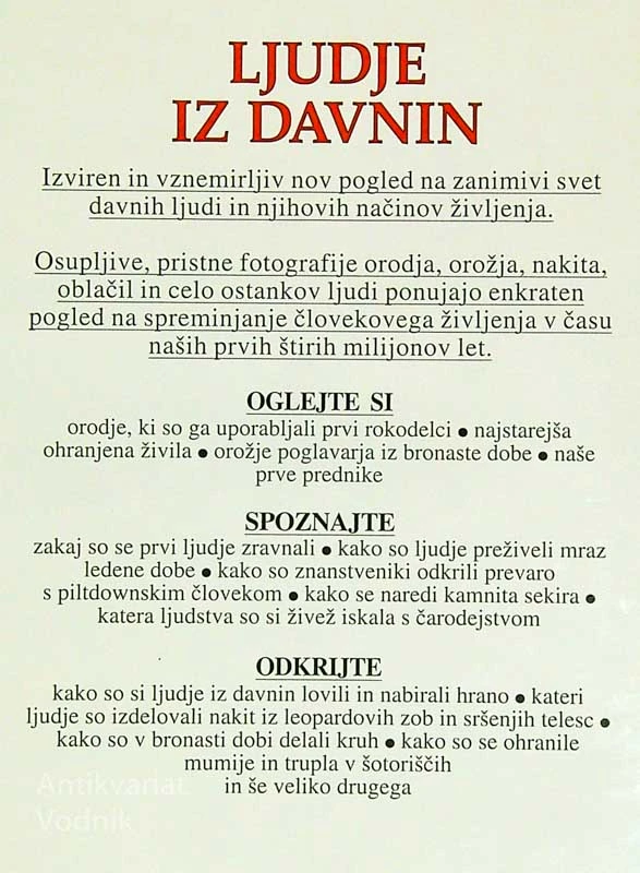 LJUDJE IZ DAVNIN, SVET OKROG NAS