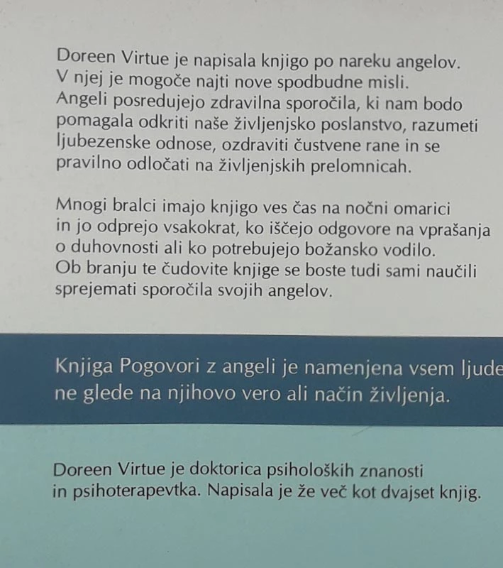 POGOVORI Z ANGELI, Doreen Virtue
