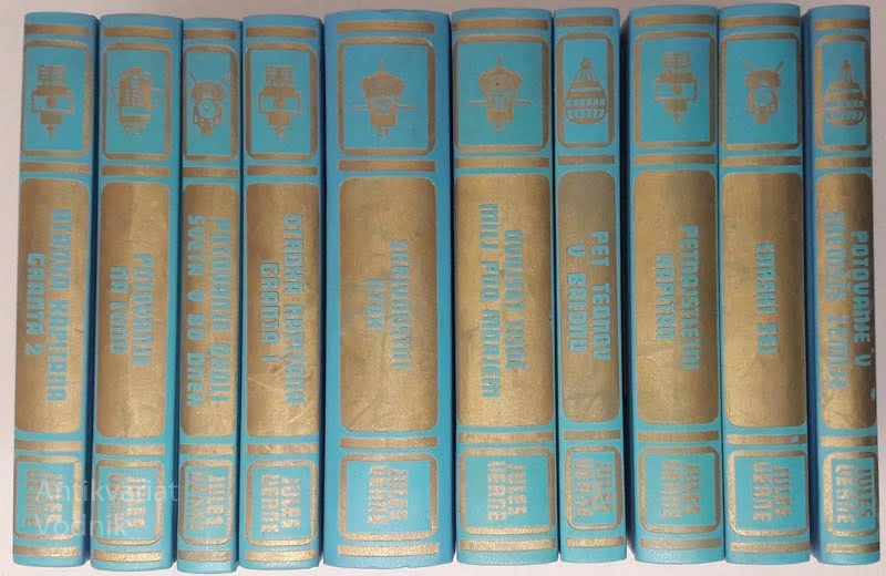 Jules Verne, komplet zbirka 10 knjig