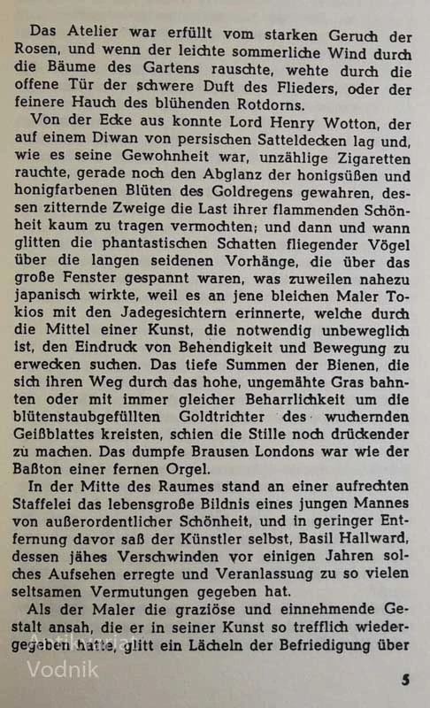 DAS BILDNIS DES DORIAN GRAY, Oscar Wilde