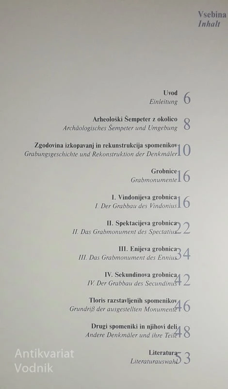 RIMSKA NEKROPOLA V ŠEMPETRU / VODNIK, Vera Kolšek