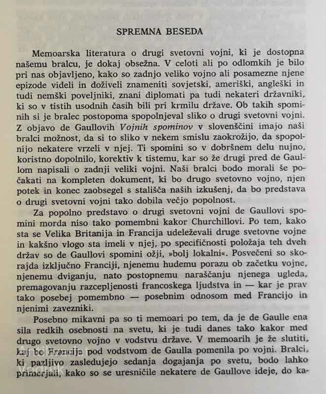 Charles de Gaulle, VOJNI SPOMINI I., II., III.