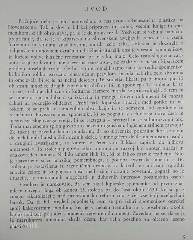 KIPARSTVO NA SLOVENSKEM MED GOTIKO IN BAROKOM, Emilijan Cevc