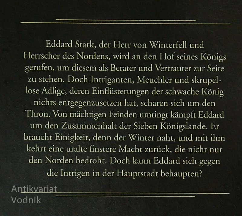 DER WINTER NAHT, George R. R. Martin