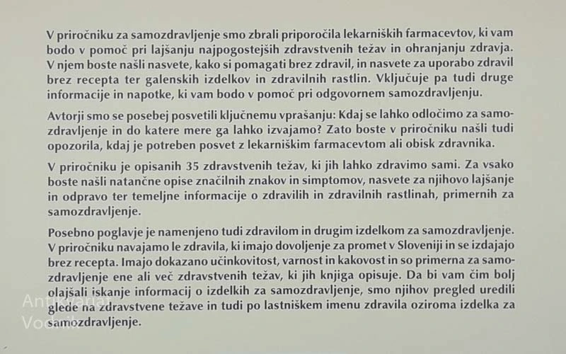 SAMOZDRAVLJENJE, PRIROČNIK ZA BOLNIKE, več avtorjev