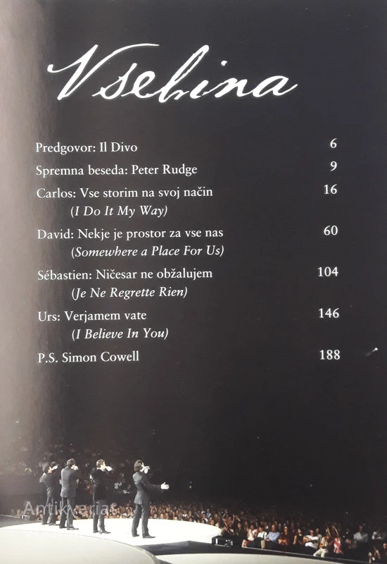 IL DIVO: NAŠA GLASBA, NAŠA POT, NAŠE BESEDE
