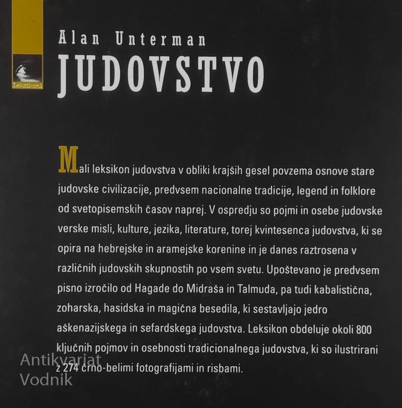 JUDOVSTVO, Alan Unterman