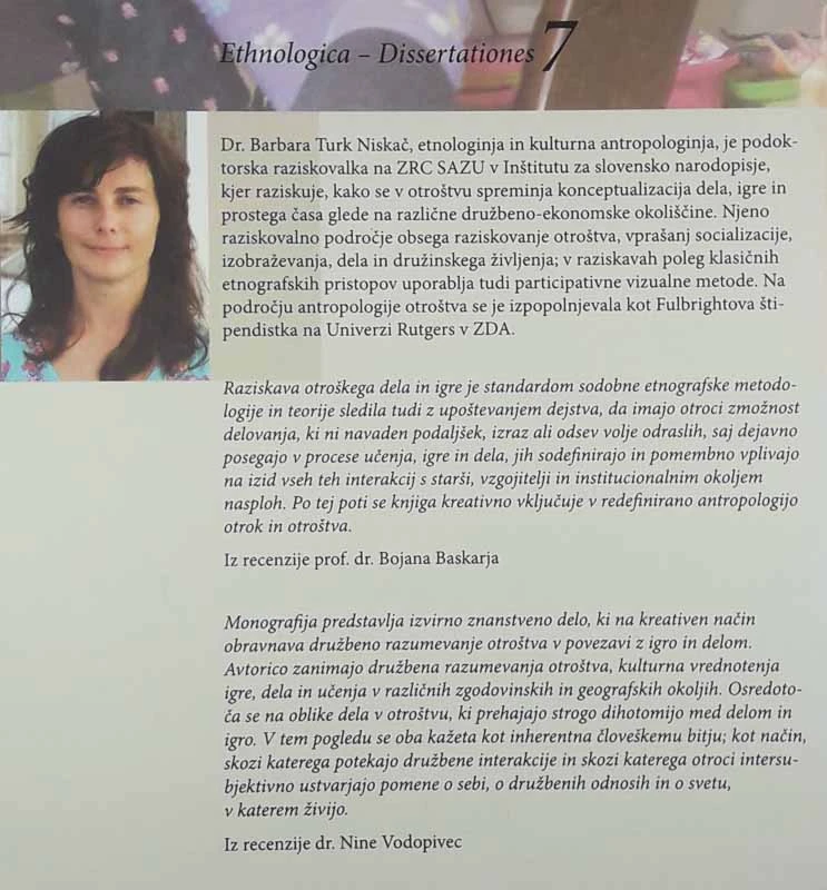 O IGRI IN DELU, Barbara Turk Niskač