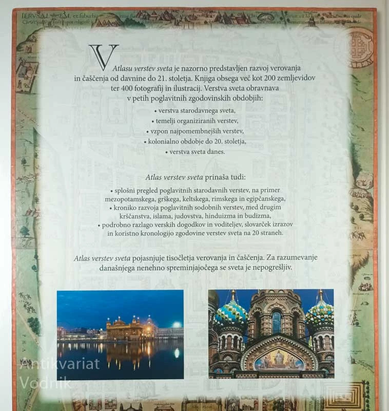ATLAS VERSTEV SVETA; VIZUALNA ZGODOVINA NAŠIH NAJVEČJIH VEROIZPOVEDI