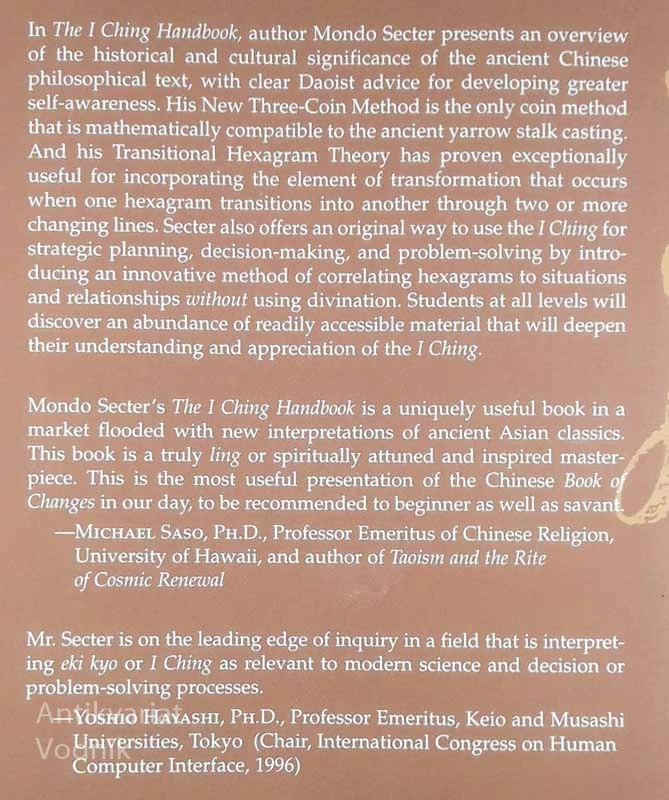 THE I CHING HANDBOOK, Mondo Secter