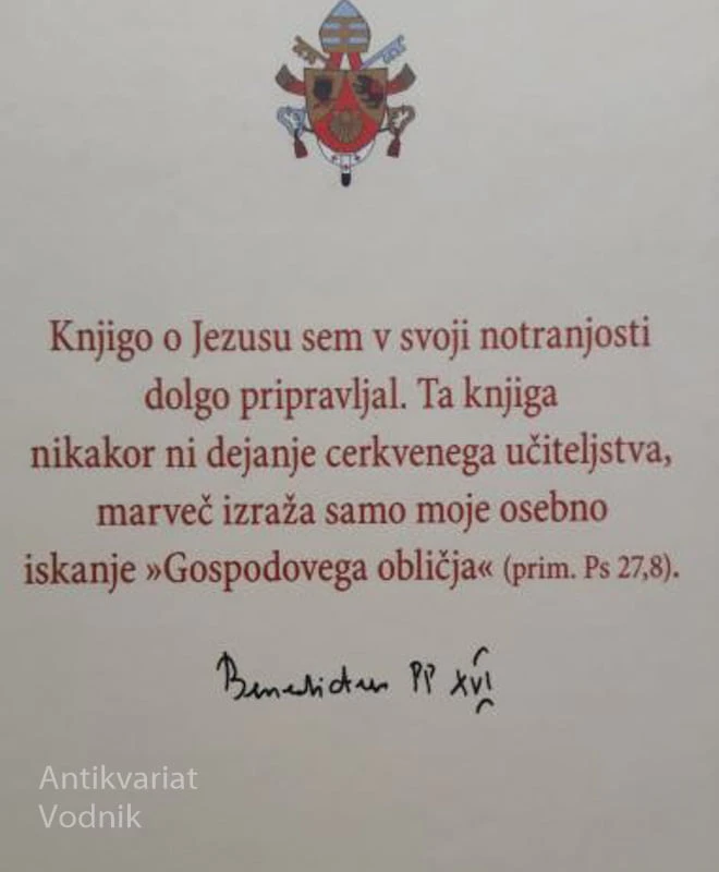 JEZUS IZ NAZARETA, Joseph Ratzinger