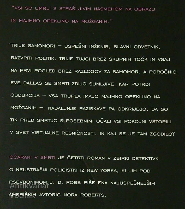OČARANI V SMRTI, Nora Roberts kot J. D. Robb