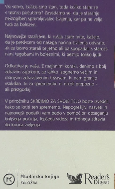 SKRBIMO ZA SVOJE TELO Zdravi in vitalni do poznih let (Readers Diegest)