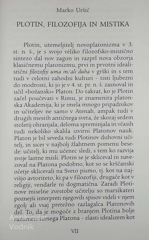 IZBRANI ZAPISI I, Plotin