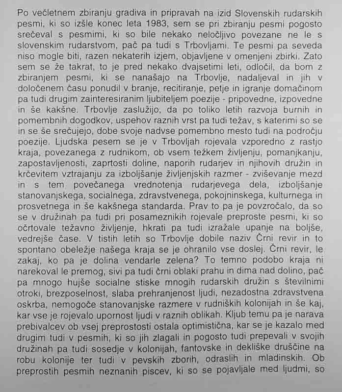TRBOVLJE Z DUŠO IN SRCEM, Tine Lenarčič
