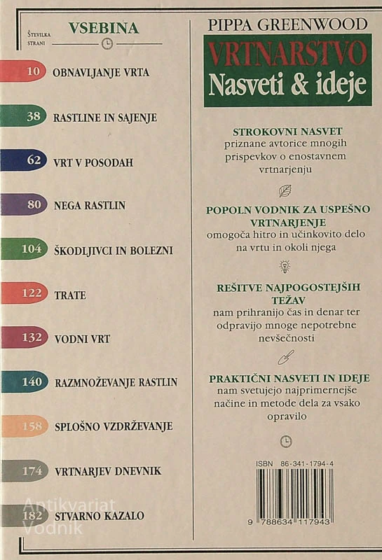 VRTNARSTVO; NASVETI & IDEJE, Pippa Greenwood