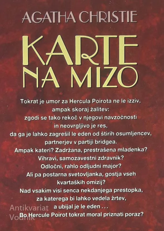 KARTE NA MIZO, Agatha Christie