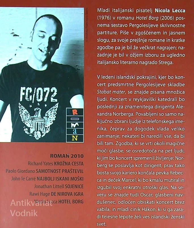 HOTEL BORG, Nicola Lecca