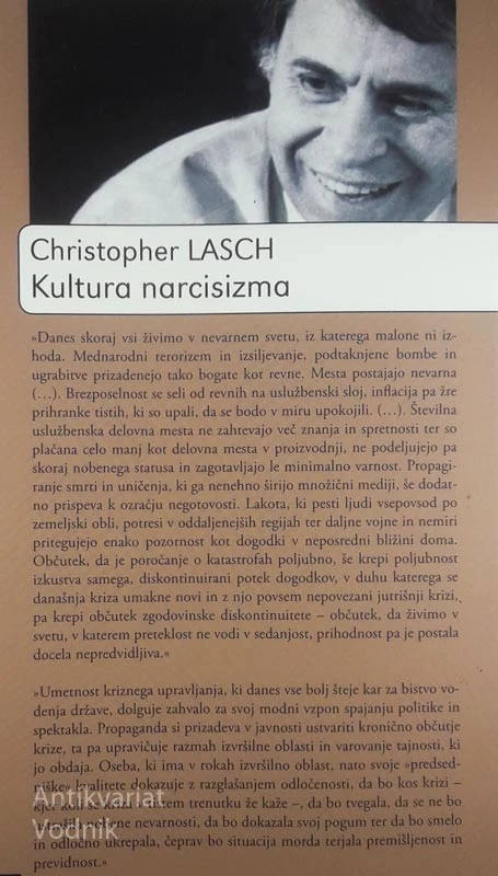 KULTURA NARCISIZMA, Christopher Lasch