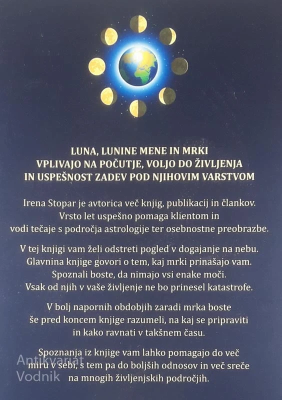 SKRIVNOSTNI SVET LUNINIH MEN IN MRKOV, Irena Stopar