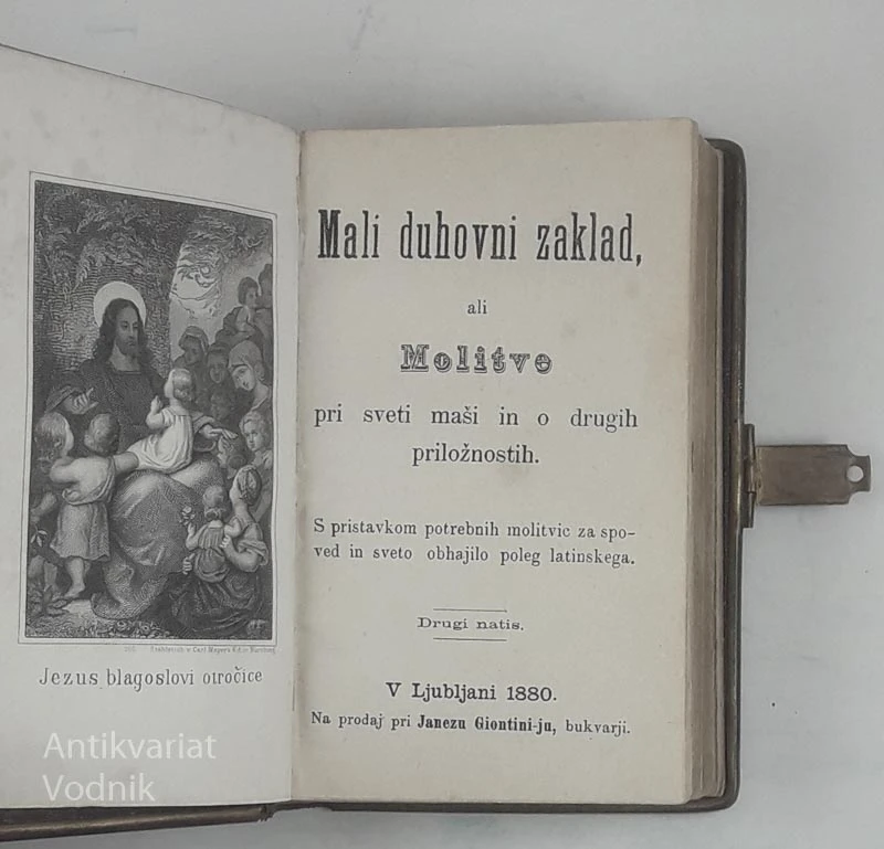 MALI DUHOVNI ZAKLAD ALI MOLITVE PRI SVETI MAŠI IN DRUGIH PRILOŽNOSTIH