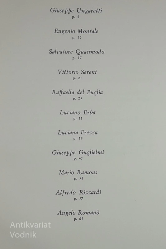 POESIA D’OGGI, več avtorjev