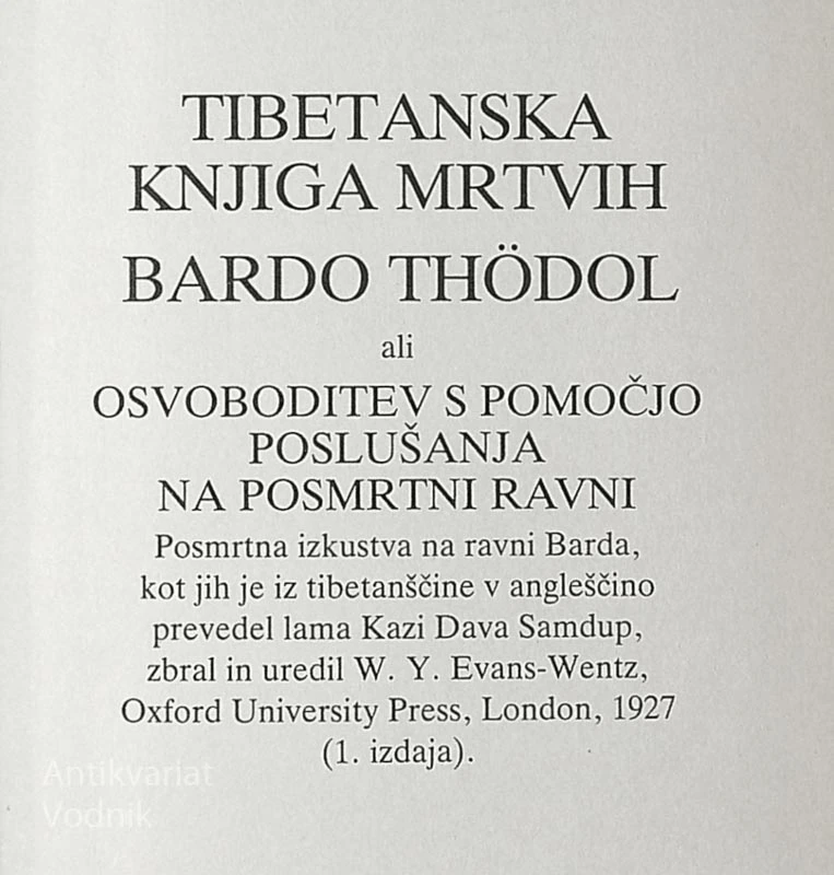 TIBETANSKA KNJIGA MRTVIH