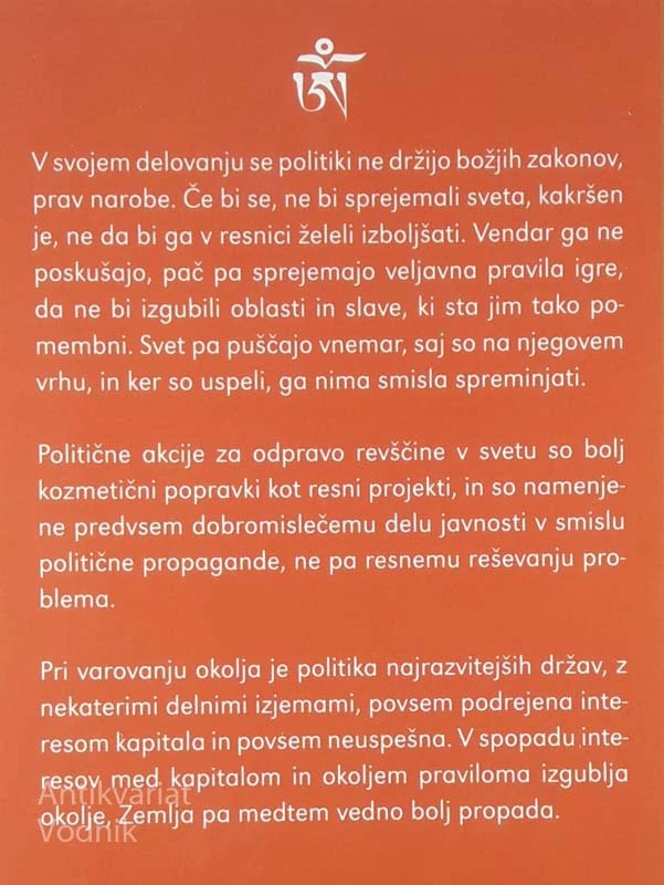 BISTVO SVETA, Janez Drnovšek