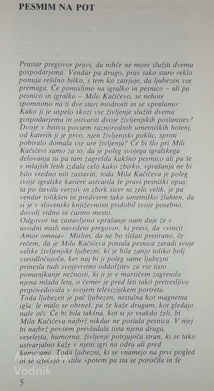 OKUS PO GRENKEM, Mila Kačič