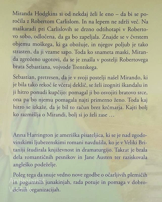 VOJVODI PO VOLJI, Anna Harrington