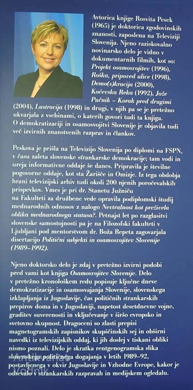 OSAMOSVOJITEV SLOVENIJE, Rosvita Pesek