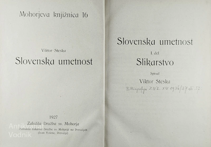 SLOVENSKA UMETNOST; 1. SLIKARSTVO; Viktor Steska