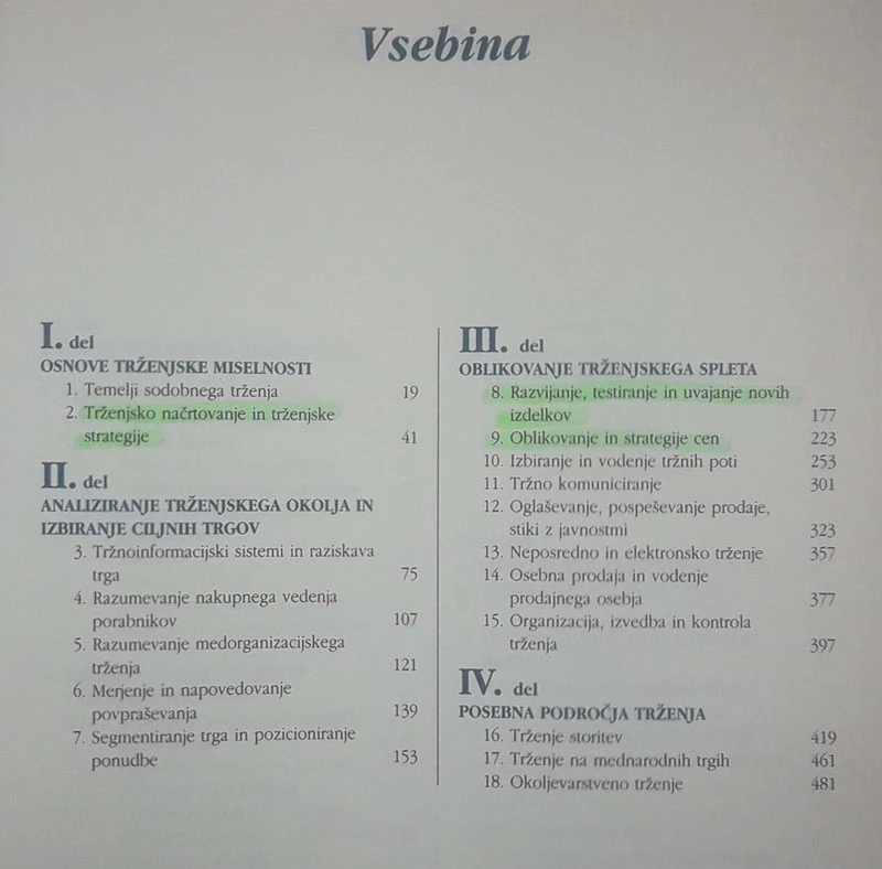 TEMELJI TRŽENJA, Vekoslav Potočnik