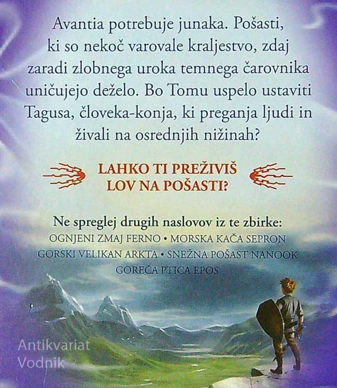 LOV NA POŠASTI; ČLOVEK-KONJ TAGUS, Adam Blade