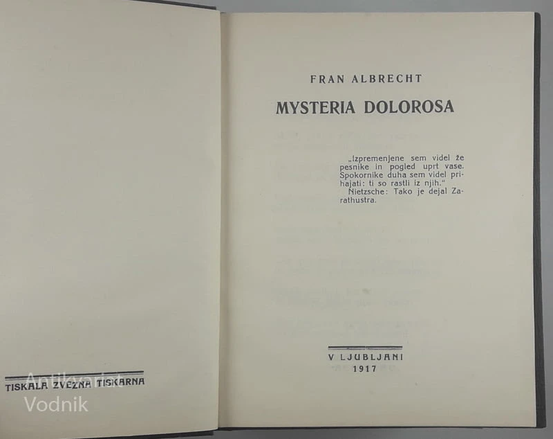 MYSTERIA DOLOROSA, Fran Albrecht