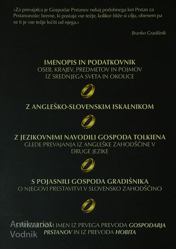 GOSPODAR PRSTANOV OD A DO Ž, Branko Gradišnik