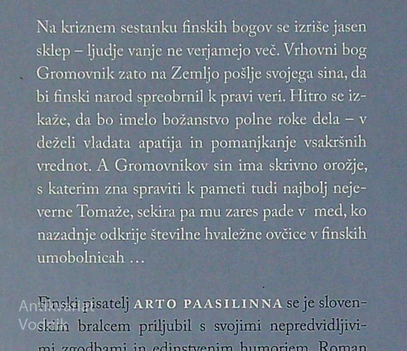 GROMSKA STRELA!, Arto Paasilinna